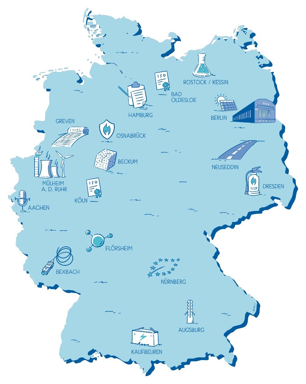 Kiwa Deutschland Karte