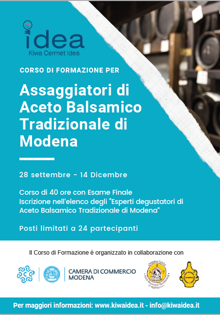 Corso di Formazione per Assaggiatori Aceto Balsamico Tradizionale di Modena DOP – Ed. 2019