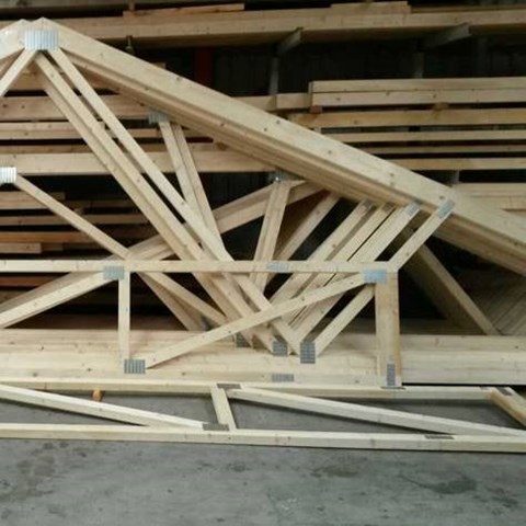 Metal and wooden building materials