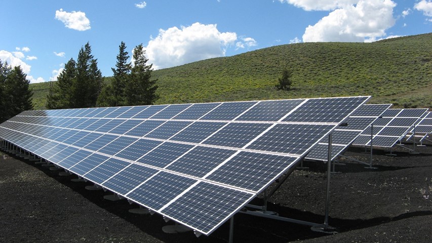 Solar-Panel verde
