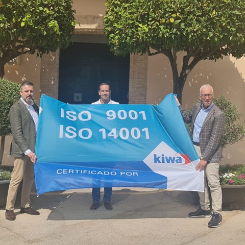 Kiwa certification  otorga los certificados  ISO 9001 y 14001 a Benissa