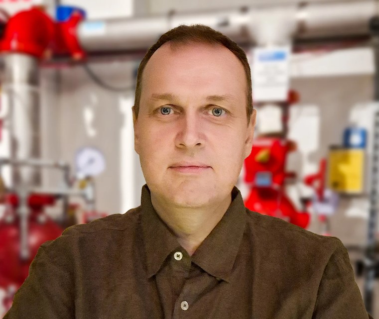 Kristian Grimstvedt, seniorkonsulent for brannsikkerhet i Kiwa