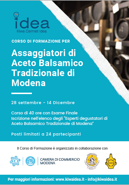 Corso di Formazione per Assaggiatori Aceto Balsamico Tradizionale di Modena DOP &ndash; Ed. 2019