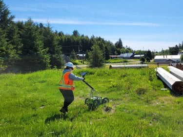 Underground Oil Tank location executed by a Kiwa T2 employee