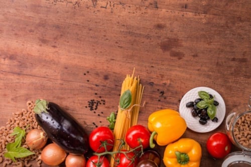 frutta e verdura tavola