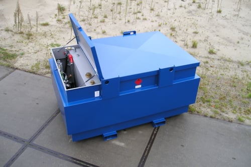 Niet-stationaire metalen opslag- en afleverinstallaties