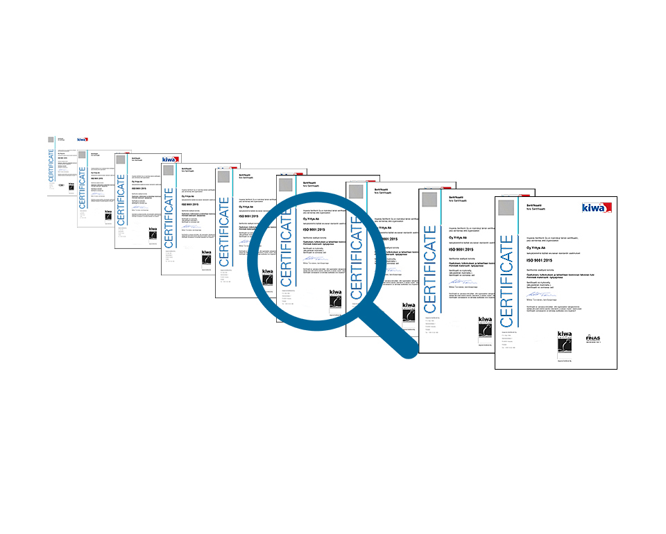 Löydä voimassa olevat sertifikaatit