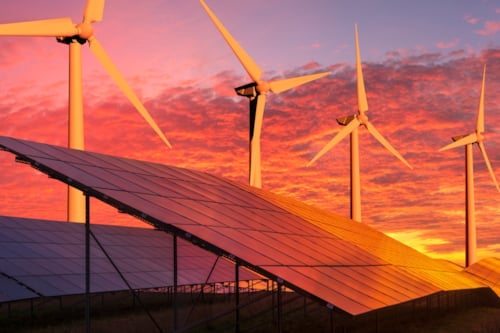 People are skydiving