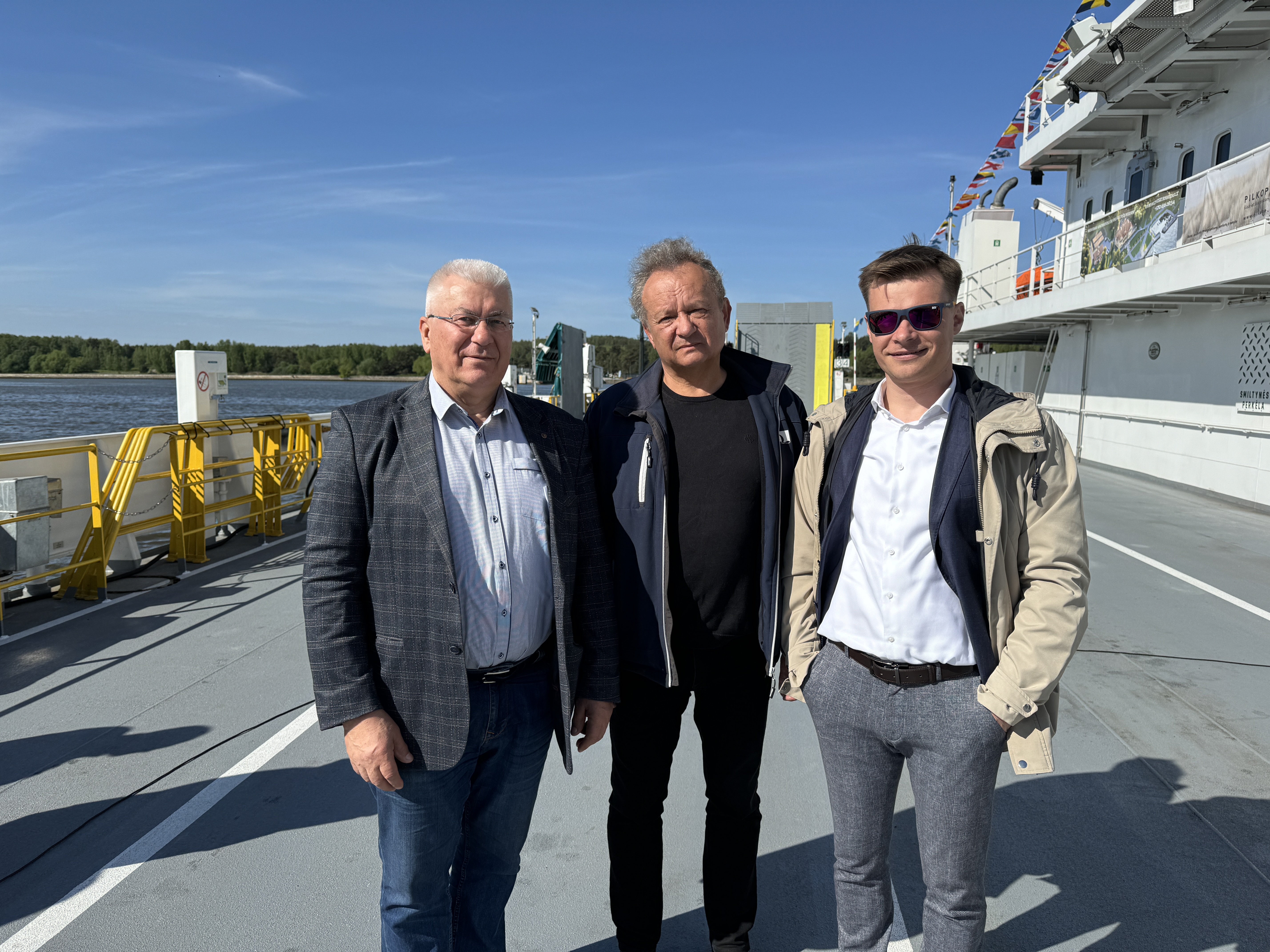 Kiwa darbuotojai Klaipėdos krantinės darbų užbaigimo šventėje