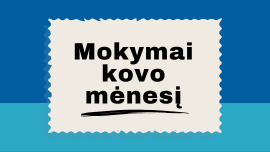 Informacinė nuotrauką apie mokymus kovo mėnesį