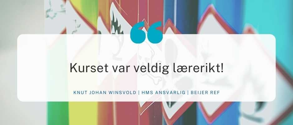 Referanse Risikovurdering av kjemikalier kurs