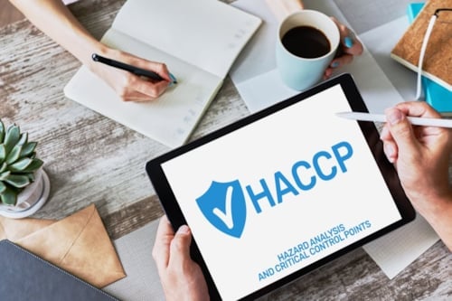HACCP logo to illustrated training provided by Kiwa.